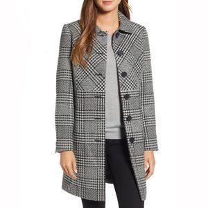Karl Lagerfeld Paris Tweed Topper paris coat plaid coat size 10
